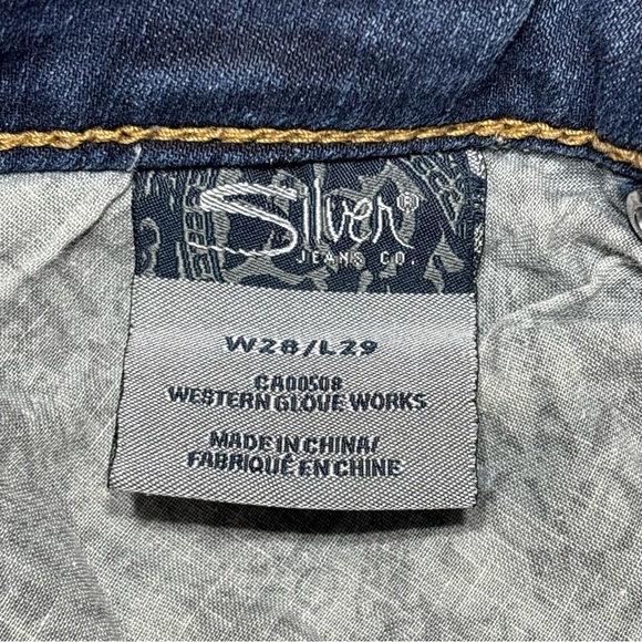 Silver Jeans Womens 28 November Jegging Low Rise Dark Wash Stretch Denim Street - Picture 3 of 4